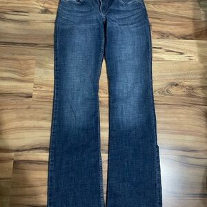 Wrangler Blue Flare Wide Leg Denim